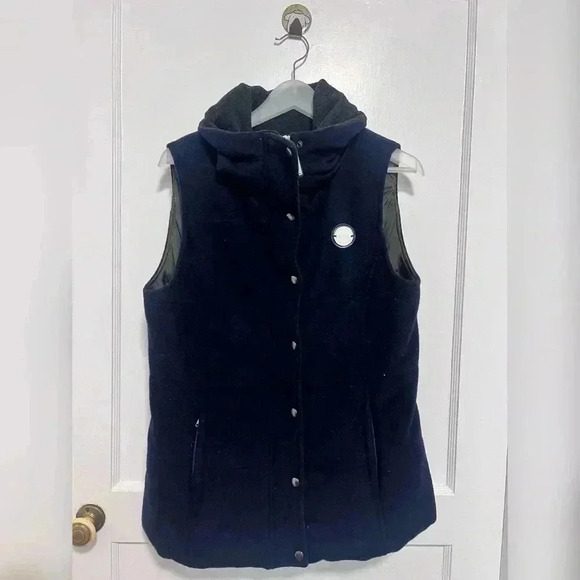 Noel Asmar Equestrian MIRA MELTON Wool Navy Vest Size M - Picture 1 of 5